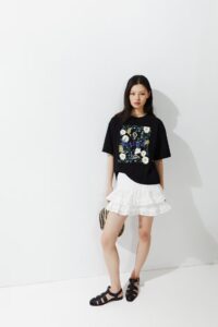 Patterned t-shirt