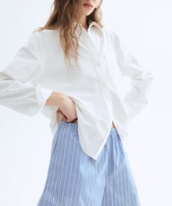 Cotton drawstring shorts