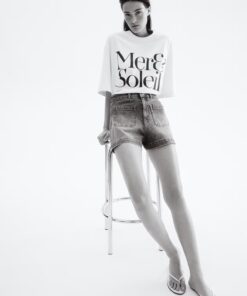 Denim shorts