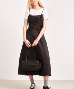 Bubble Hem Strap Dress